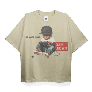 "PLAYER ONE" - Heavyweight Earth Tone FOG T-Shirt